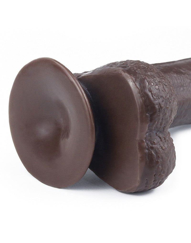 LoveToy - Sliding Skin Dildo 17.5 cm - Schwarz