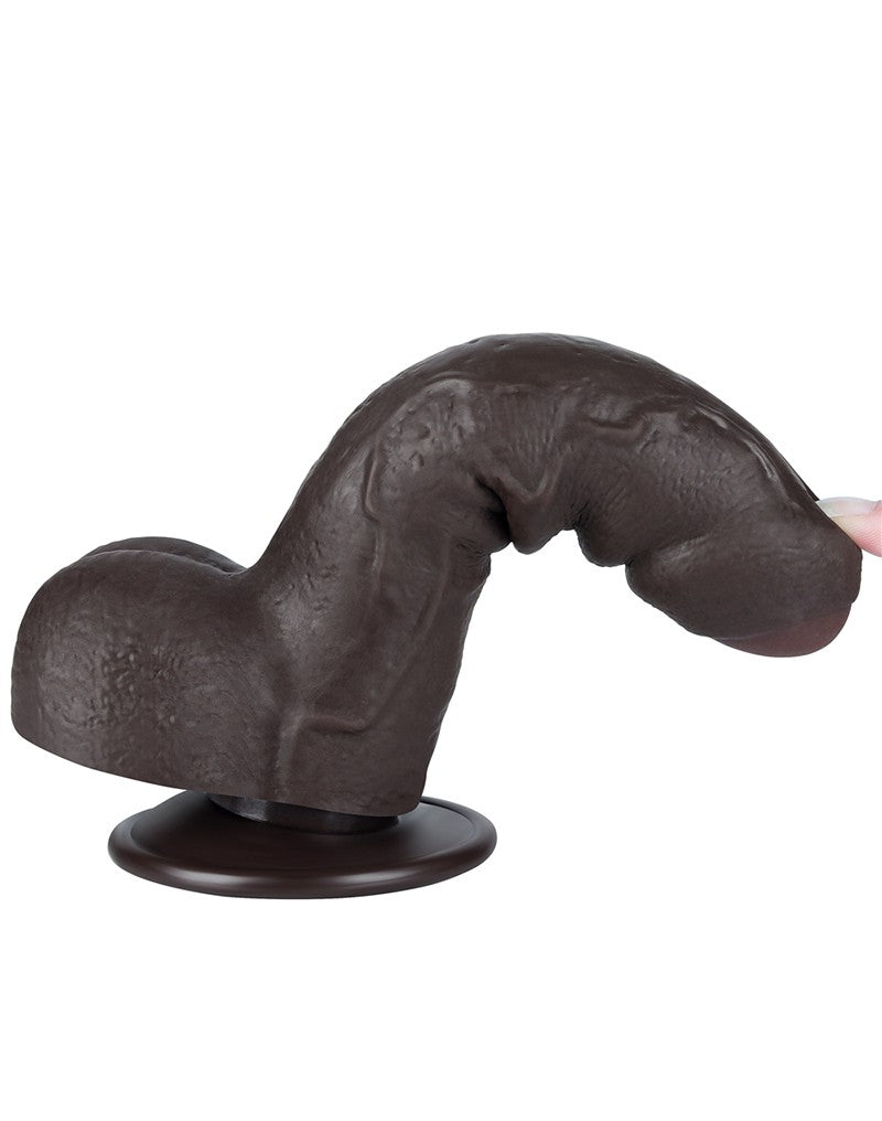 LoveToy - Skin-Schiebe-Dildo 18,3 cm (Ø 3,5 cm) - Schwarz