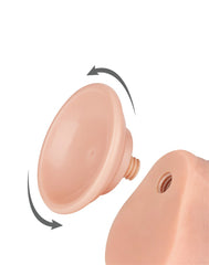 LoveToy - Skin-Schiebe-Dildo 18.3 cm (Ø 3.5 cm) - Nude