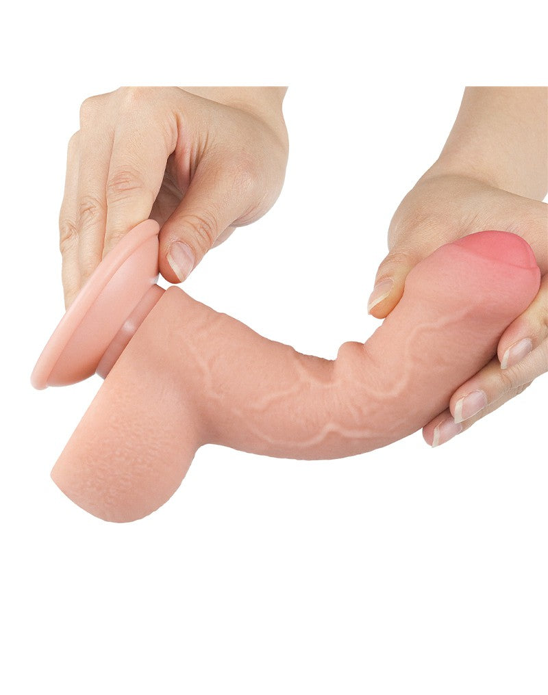 LoveToy - Skin-Schiebe-Dildo 18.3 cm (Ø 3.5 cm) - Nude