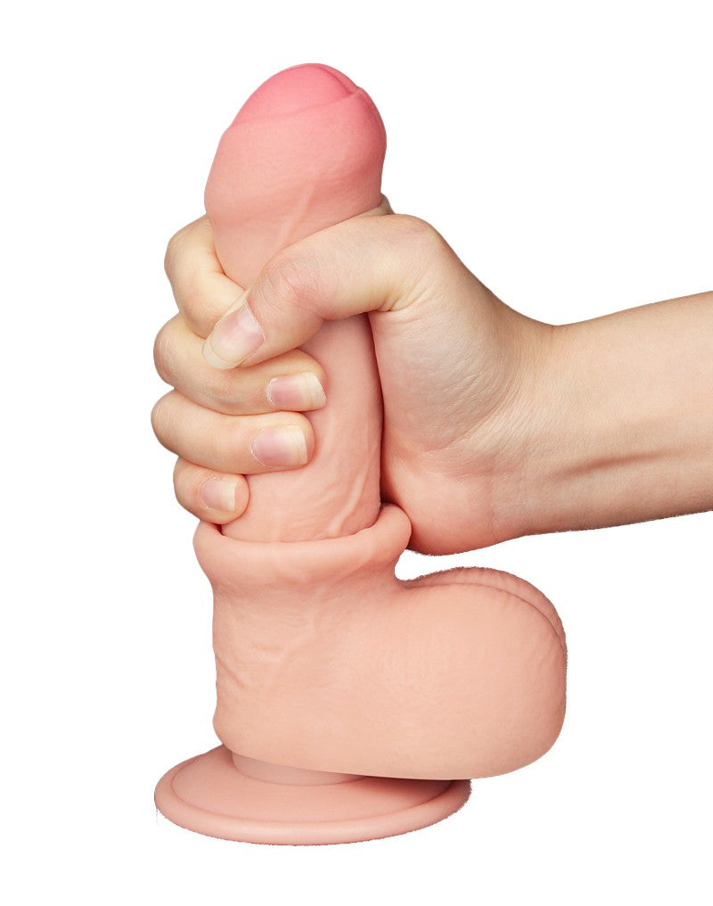 LoveToy - Skin-Schiebe-Dildo 18.3 cm (Ø 3.5 cm) - Nude