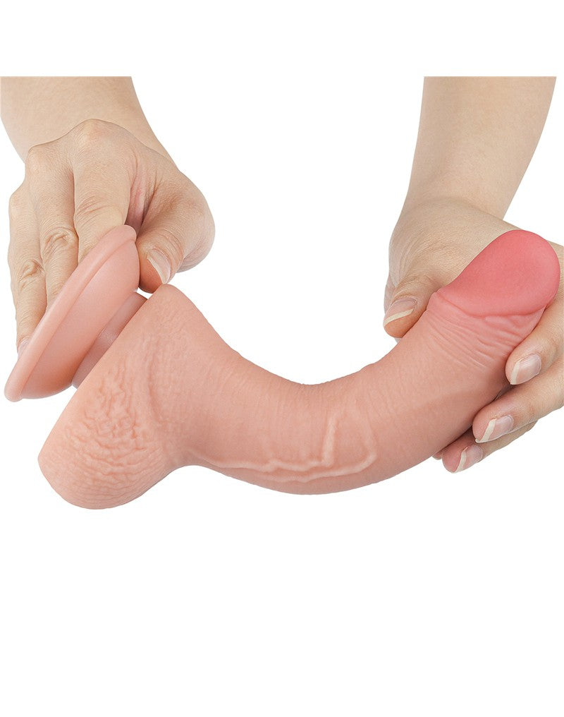 8: LoveToy - Skin-Schiebe-Dildo 19.5 cm (Ø 3.5 cm) - Nude