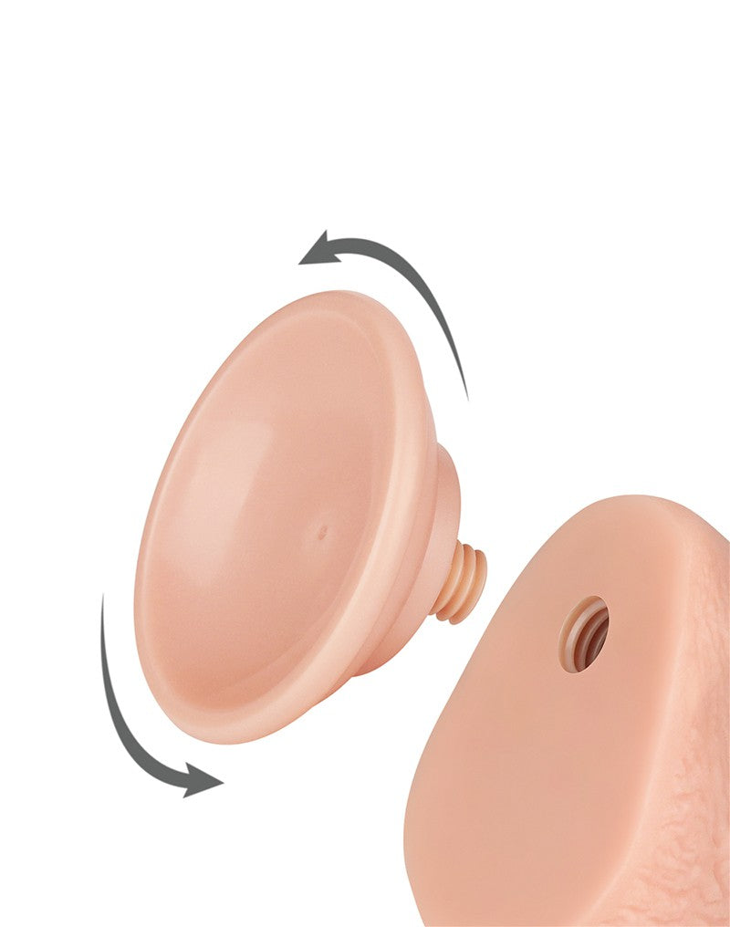 6: LoveToy - Skin-Schiebe-Dildo 19.5 cm (Ø 3.5 cm) - Nude