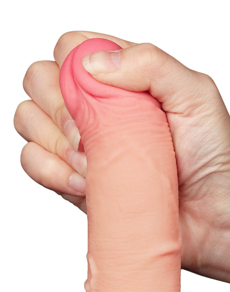 11: LoveToy - Skin-Schiebe-Dildo 19.5 cm (Ø 3.5 cm) - Nude