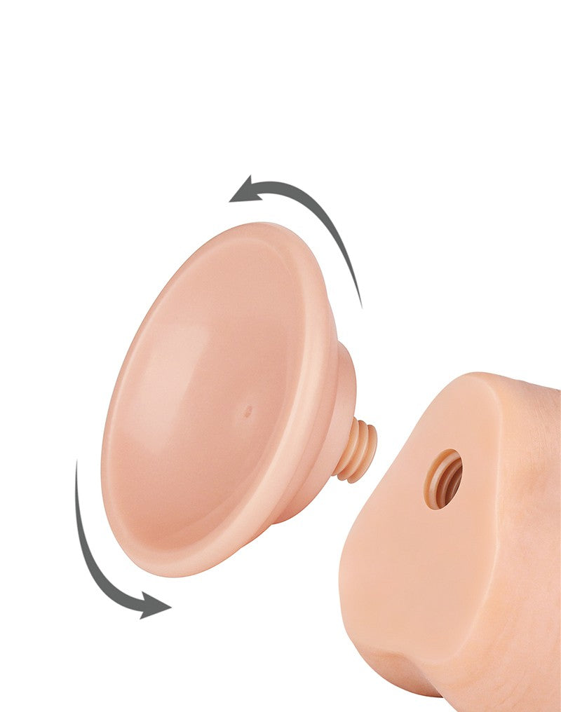 5: LoveToy - Skin-Schiebe-Dildo 19.5 cm (Ø 3.6 cm) - Nude
