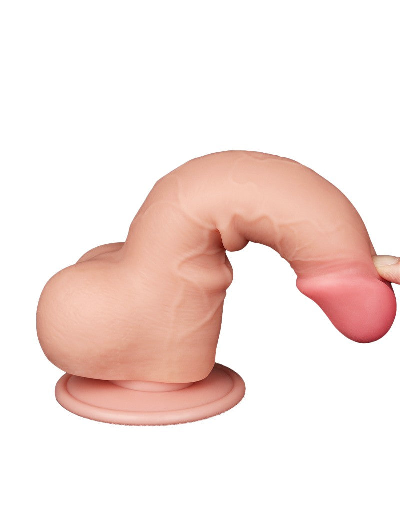 11: LoveToy - Skin-Schiebe-Dildo 19.5 cm (Ø 3.6 cm) - Nude