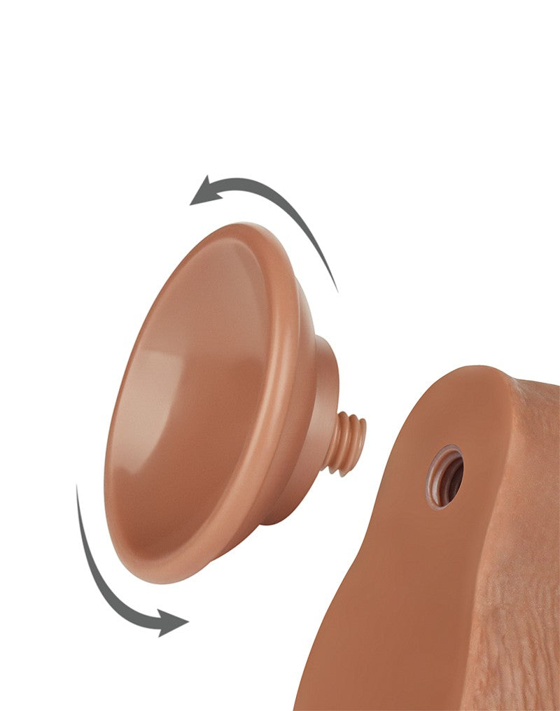 7: LoveToy - Skin-Schiebe-Dildo 19,5 cm (Ø 3,7 cm) - Braun