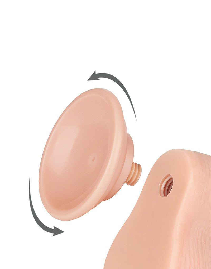 LoveToy - Skin-Schiebe-Dildo 19.5 cm (Ø 3.7 cm) - Nude