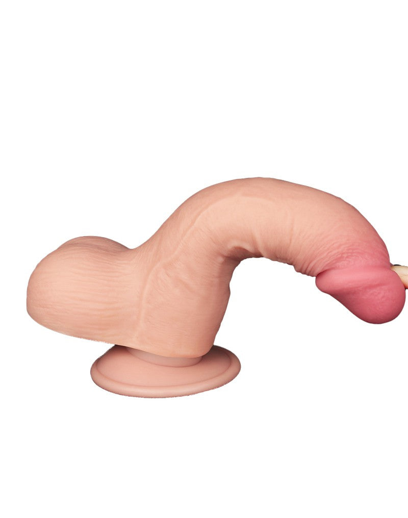 LoveToy - Skin-Schiebe-Dildo 19.5 cm (Ø 3.7 cm) - Nude