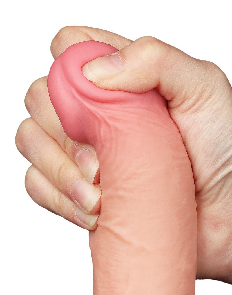 LoveToy - Skin-Schiebe-Dildo 19.5 cm (Ø 3.7 cm) - Nude