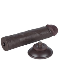 LoveToy - Skin-Schiebe-Dildo 20 cm (Ø 3,8 cm) - Schwarz