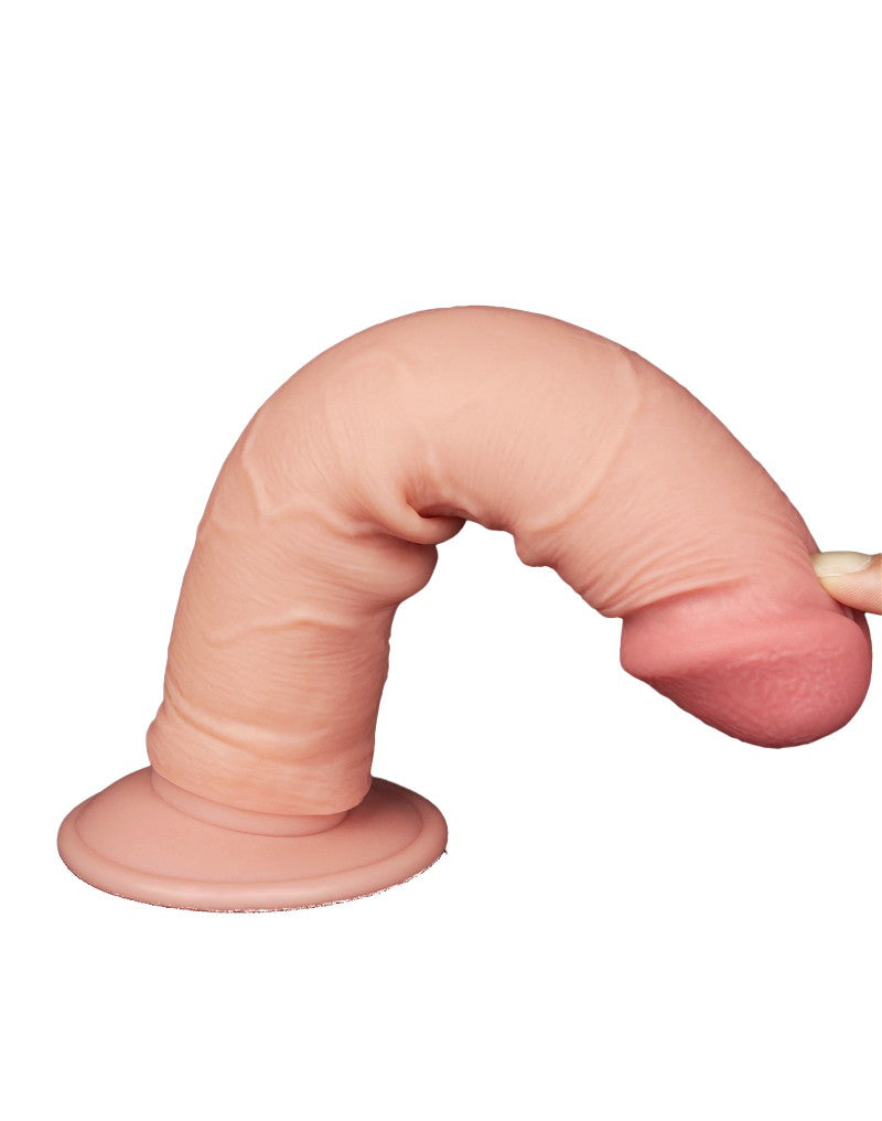10: LoveToy - Skin-Schiebe-Dildo 20 cm (Ø 3.8 cm) - Nude