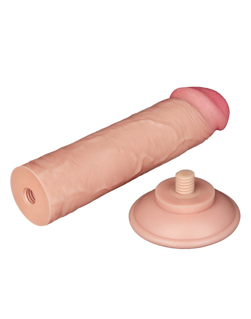 4: LoveToy - Skin-Schiebe-Dildo 20 cm (Ø 3.8 cm) - Nude