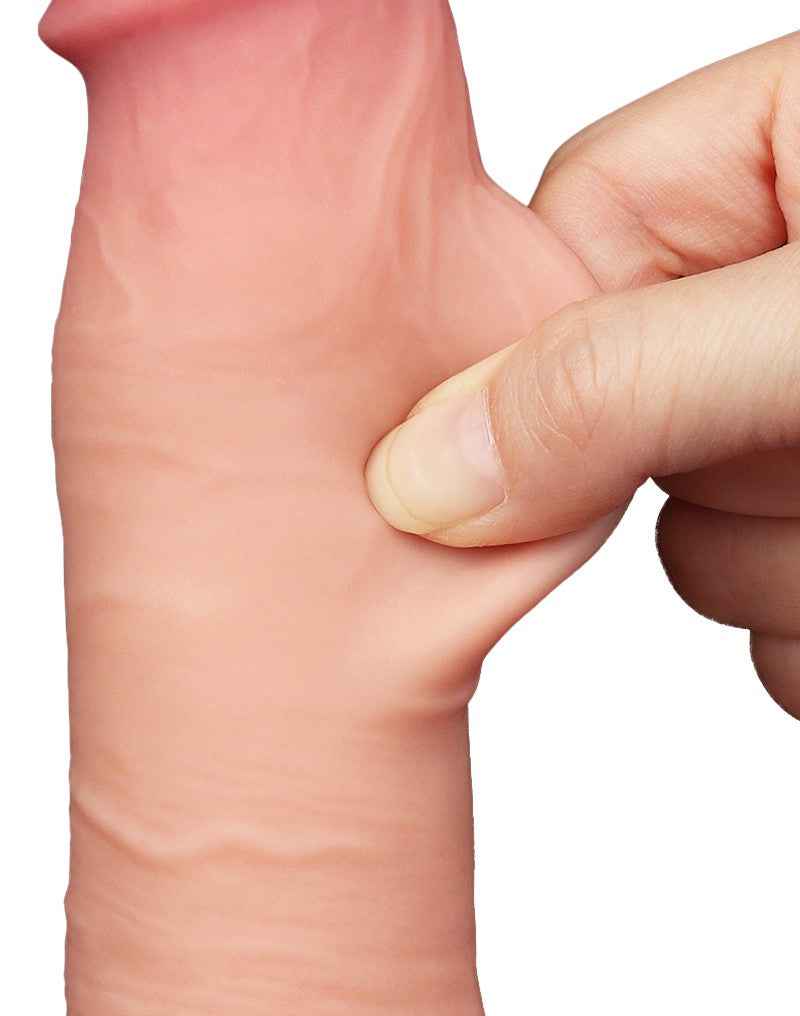 LoveToy - Skin-Schiebe-Dildo 20 cm (Ø 3.9 cm) - Nude