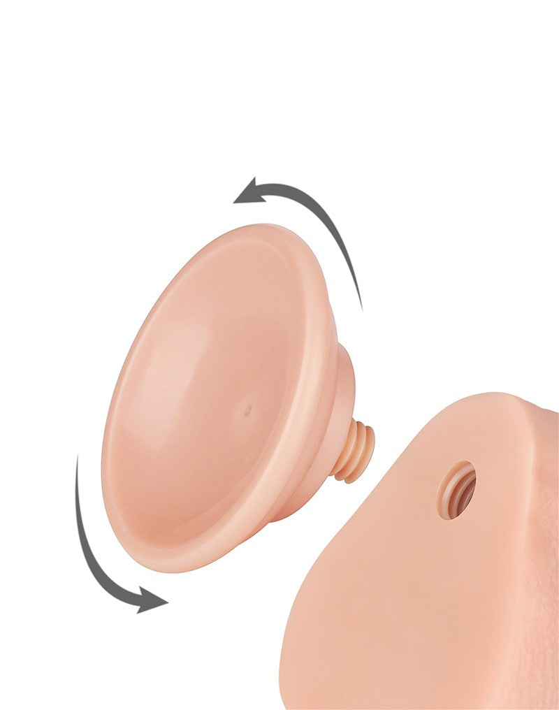 5: LoveToy - Skin-Schiebe-Dildo 20 cm (Ø 4 cm) - Nude