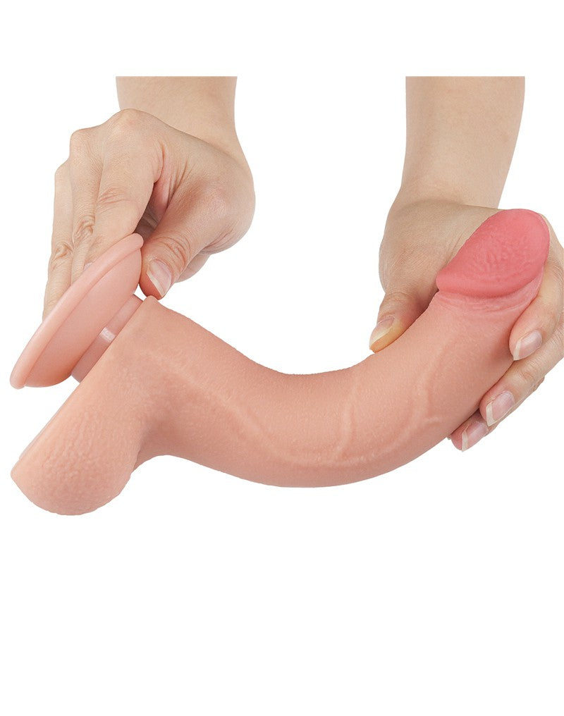 7: LoveToy - Skin-Schiebe-Dildo 20 cm (Ø 4 cm) - Nude
