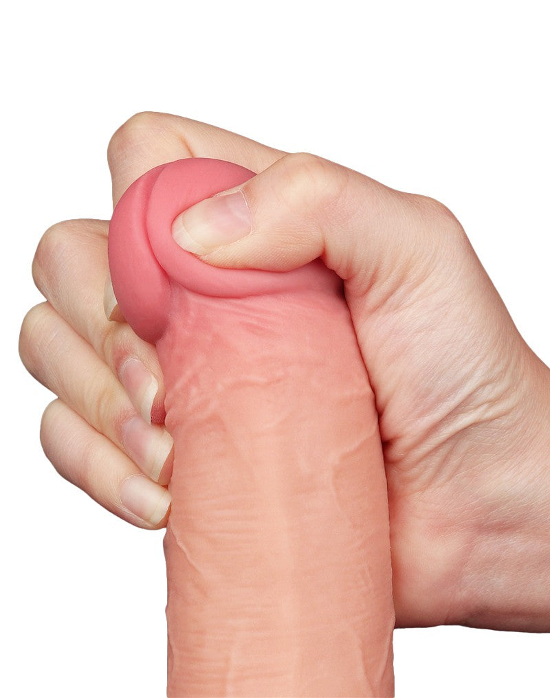 10: LoveToy - Skin-Schiebe-Dildo 20.8 cm (Ø 4 cm) - Nude