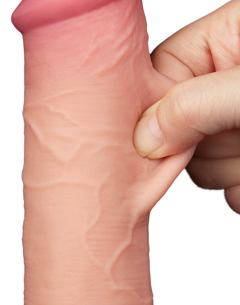 LoveToy - Skin-Schiebe-Dildo 20.8 cm (Ø 4 cm) - Nude