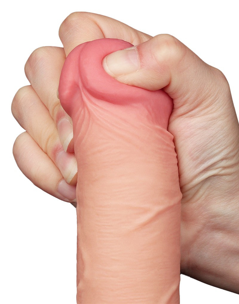 12: LoveToy - Skin-Schiebe-Dildo 20.8 cm (Ø 4 cm) - Nude