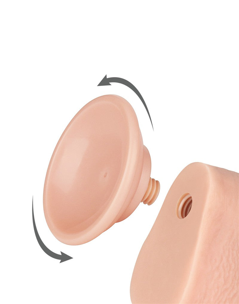 6: LoveToy - Skin-Schiebe-Dildo 22 cm (Ø 3.7 cm) - Nude