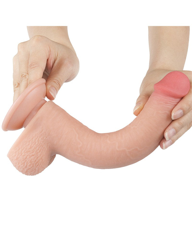 8: LoveToy - Skin-Schiebe-Dildo 22 cm (Ø 3.7 cm) - Nude