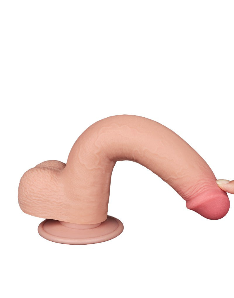 5: LoveToy - Skin-Schiebe-Dildo 22 cm (Ø 3.7 cm) - Nude
