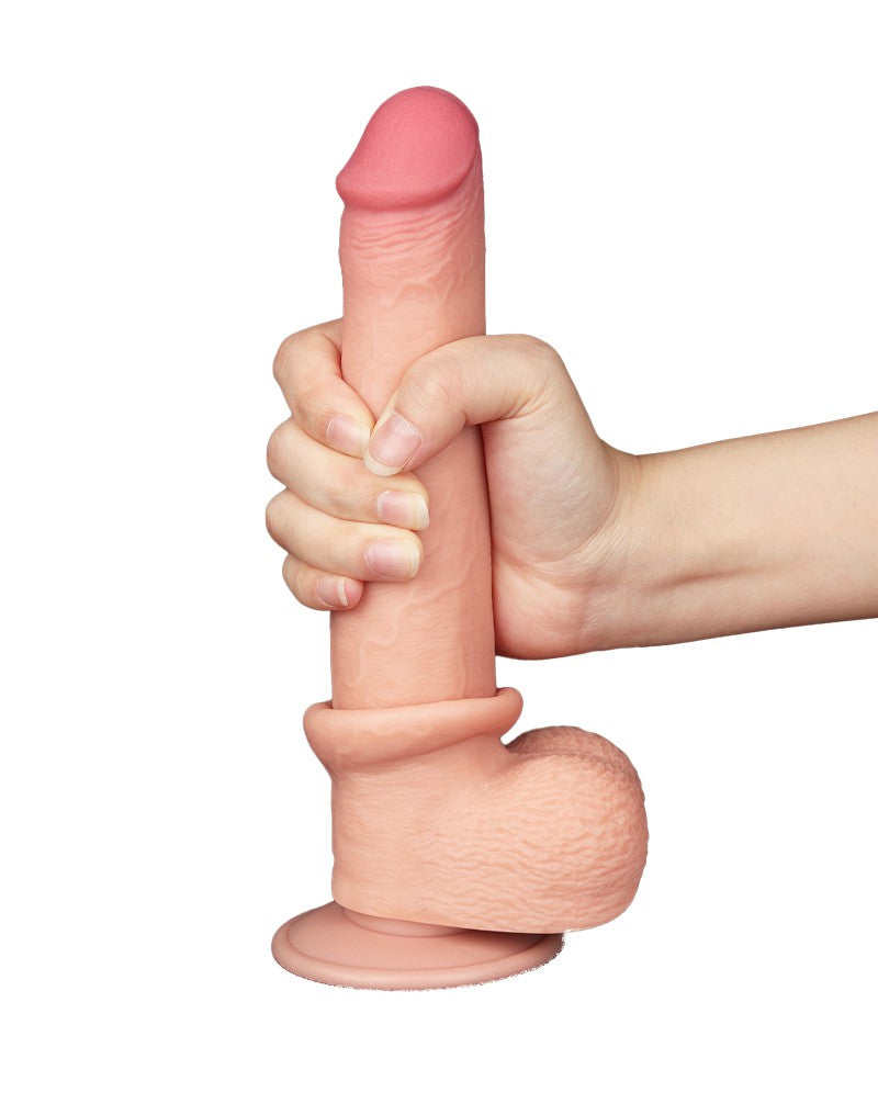13: LoveToy - Skin-Schiebe-Dildo 22 cm (Ø 3.7 cm) - Nude
