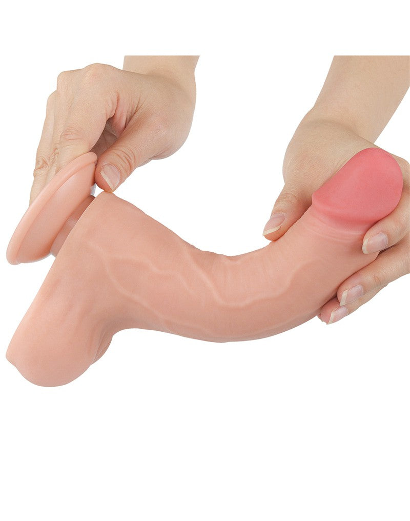 LoveToy - Skin-Schiebe-Dildo 22 cm (Ø 4.3 cm) - Nude