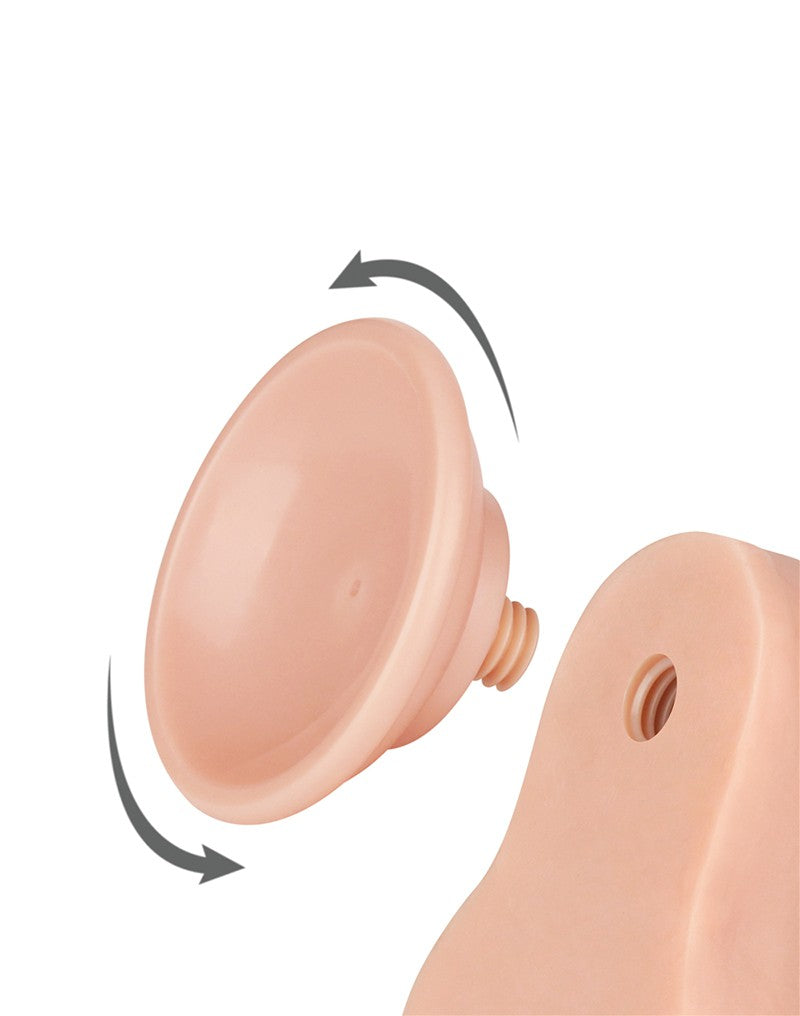 LoveToy - Skin-Schiebe-Dildo 22 cm (Ø 4.3 cm) - Nude