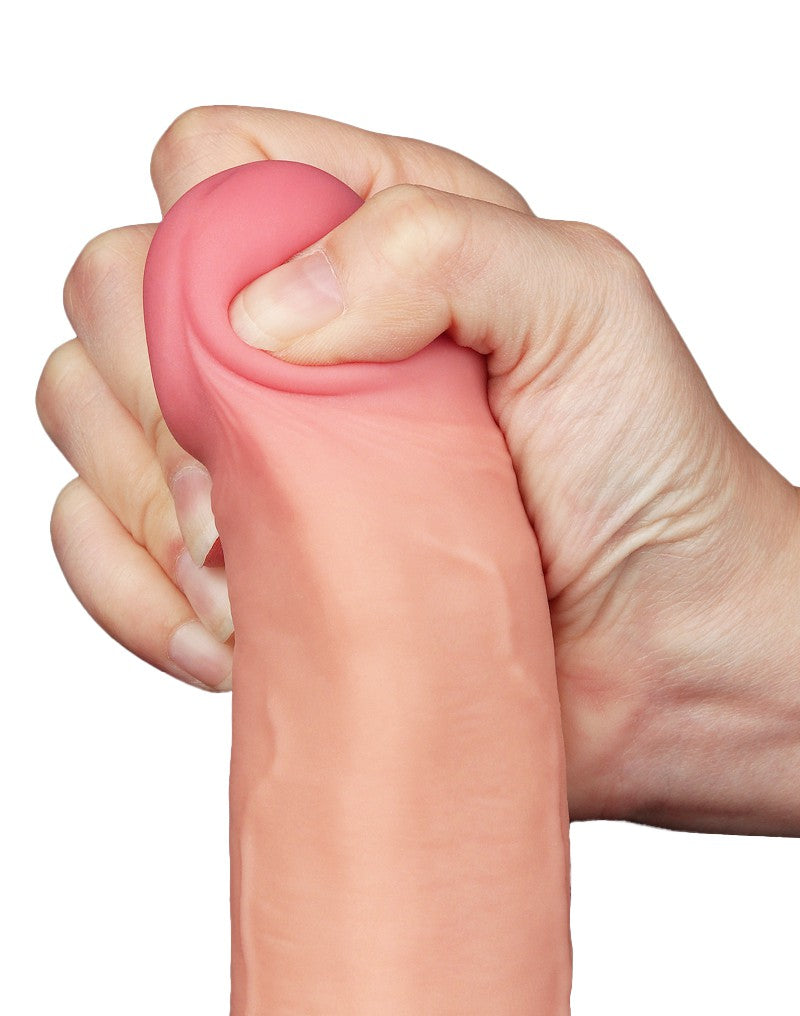 LoveToy - Skin-Schiebe-Dildo 22 cm (Ø 4.3 cm) - Nude