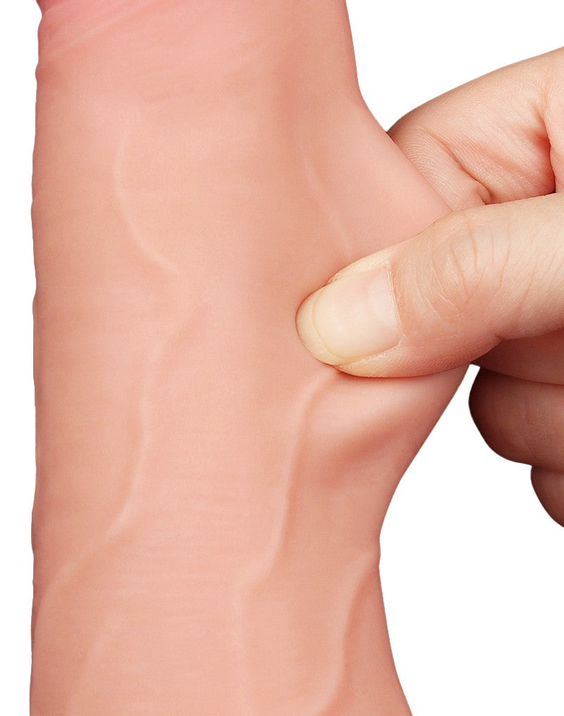LoveToy - Skin-Schiebe-Dildo 22 cm (Ø 4.3 cm) - Nude