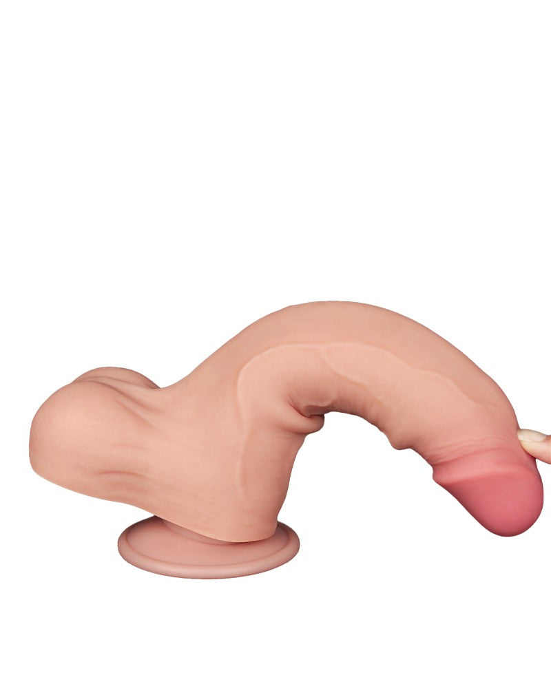 LoveToy - Skin-Schiebe-Dildo 22 cm (Ø 4.3 cm) - Nude