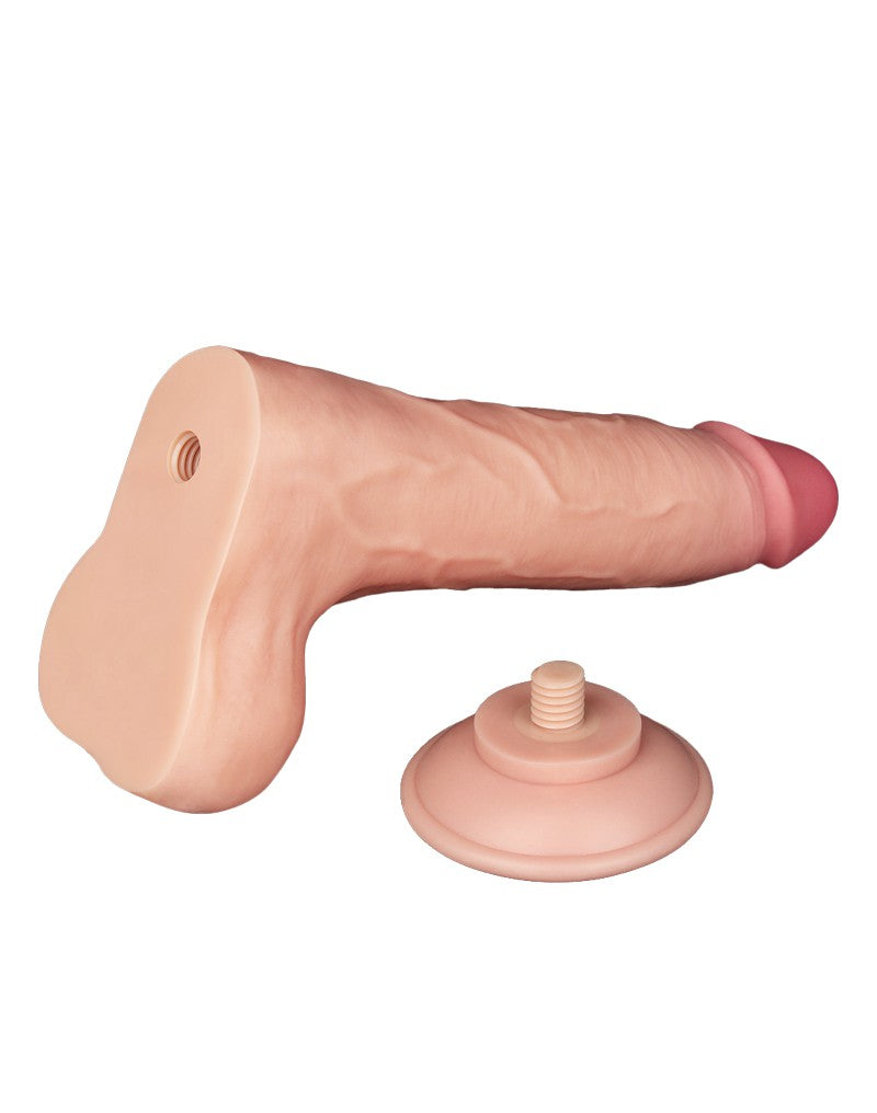 LoveToy - Skin-Schiebe-Dildo 22 cm (Ø 4.3 cm) - Nude