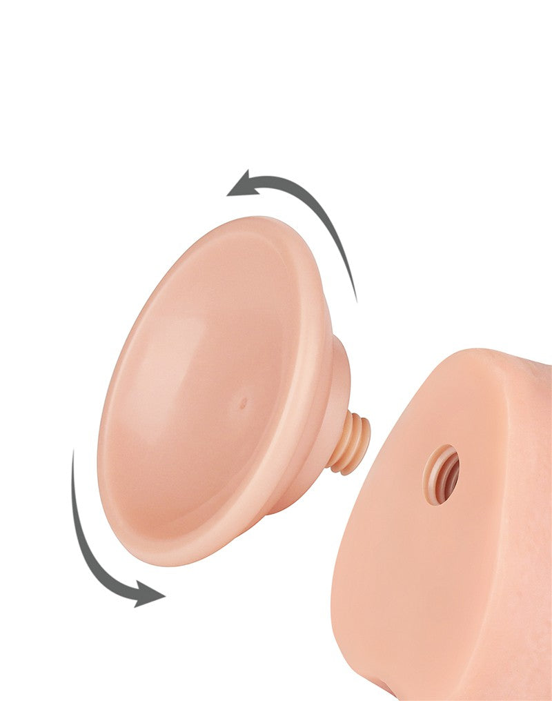 6: LoveToy - Hautgleitdildo 24 cm (Ø 4.3 cm) - Nude