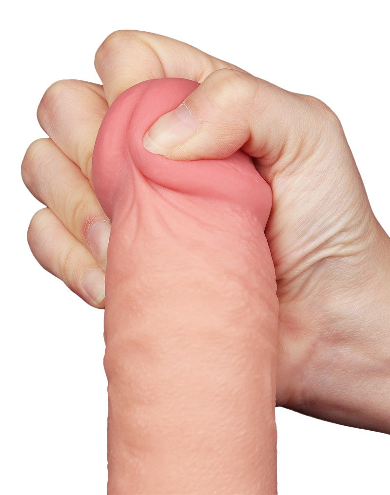 10: LoveToy - Hautgleitdildo 24 cm (Ø 4.3 cm) - Nude