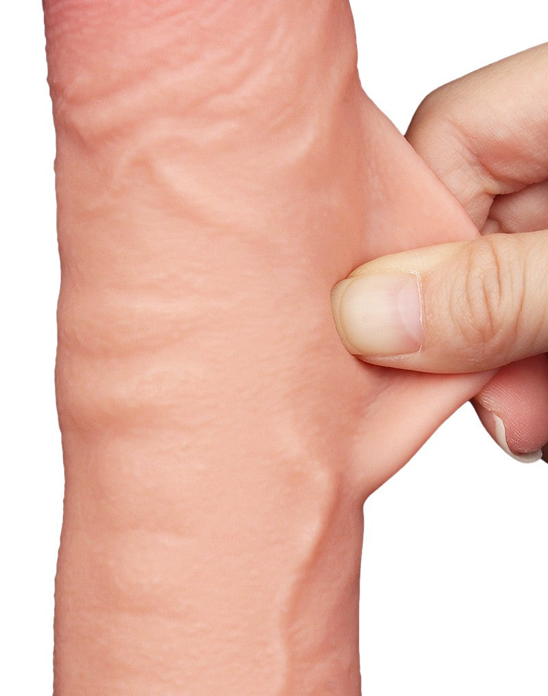 11: LoveToy - Hautgleitdildo 24 cm (Ø 4.3 cm) - Nude