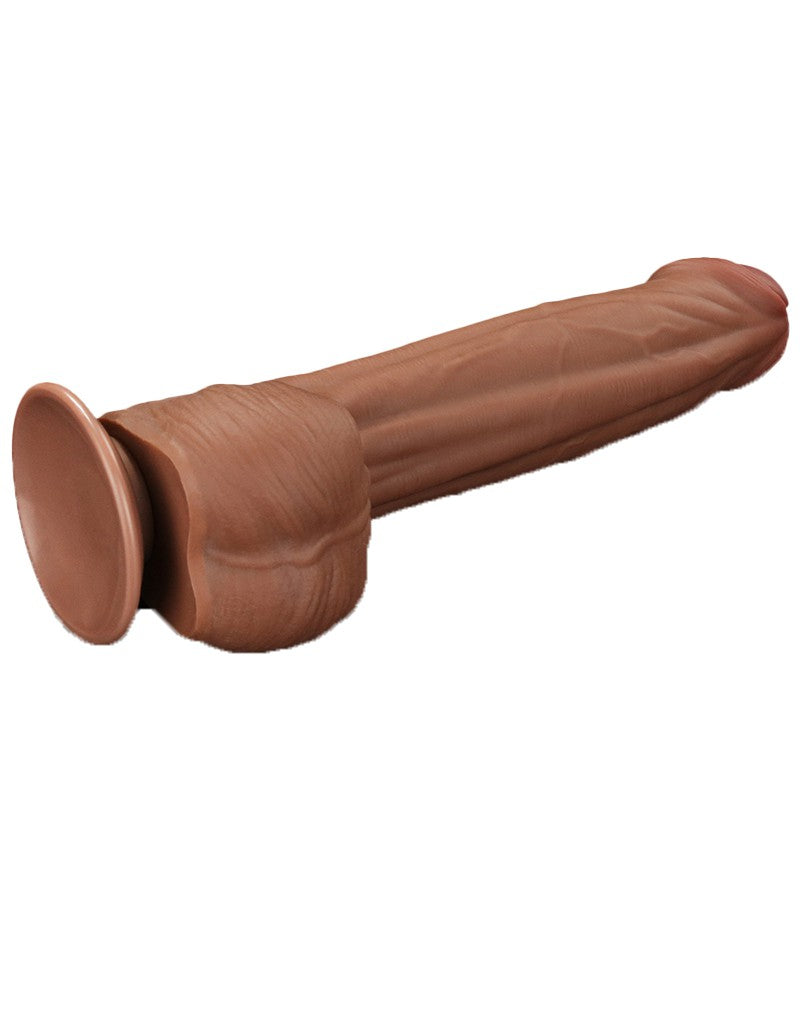 5: LoveToy - Sliding Skin Dildo 29 cm - Braun