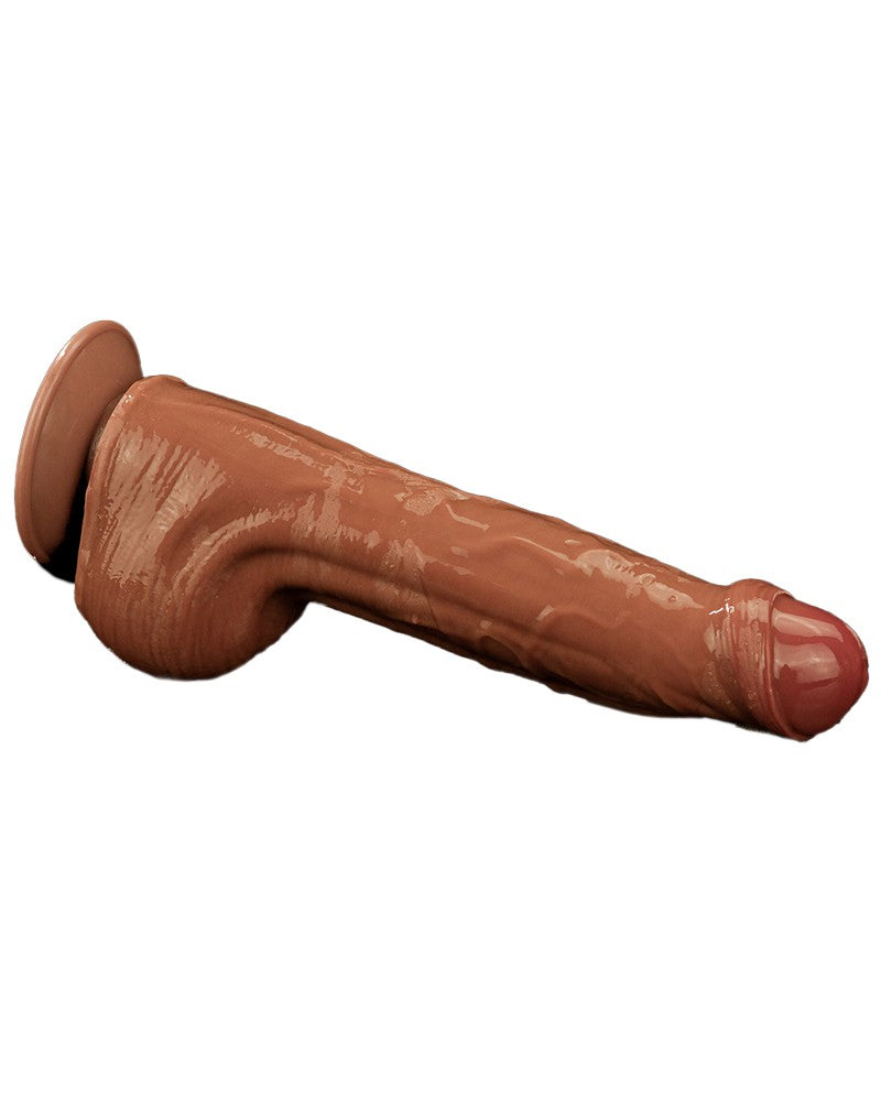 7: LoveToy - Sliding Skin Dildo 29 cm - Braun