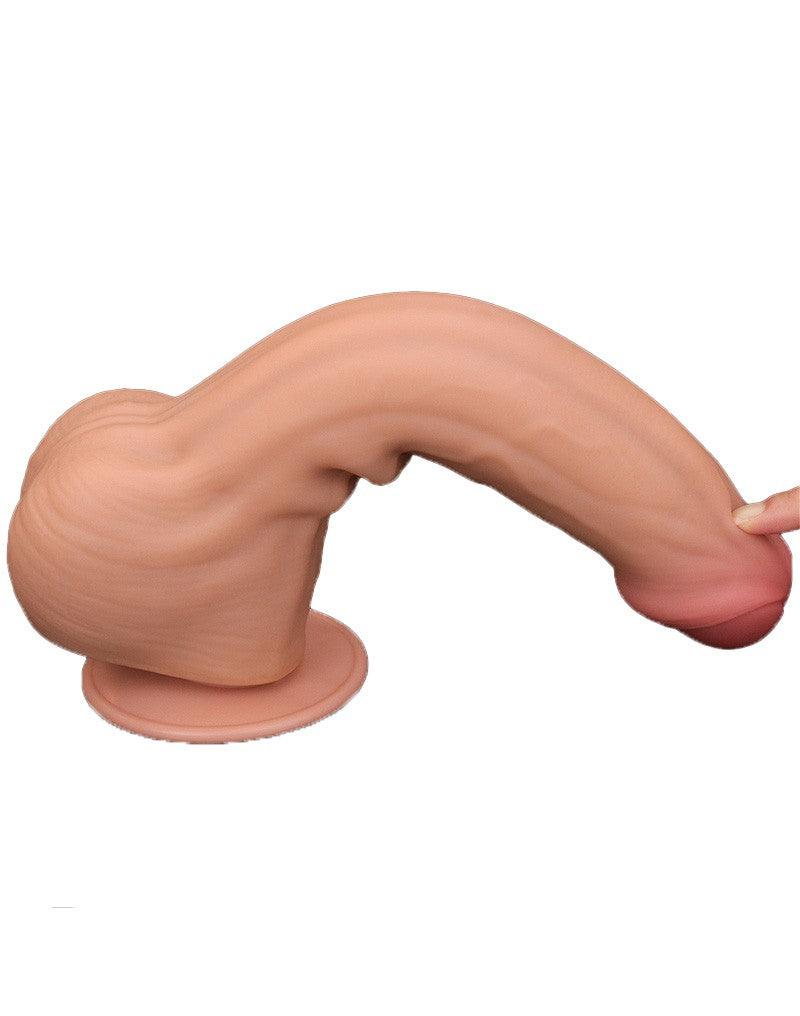 11: LoveToy - Sliding Skin Dildo 29 cm - Nude