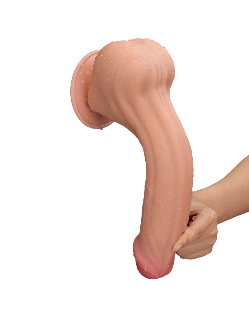 14: LoveToy - Sliding Skin Dildo 29 cm - Nude