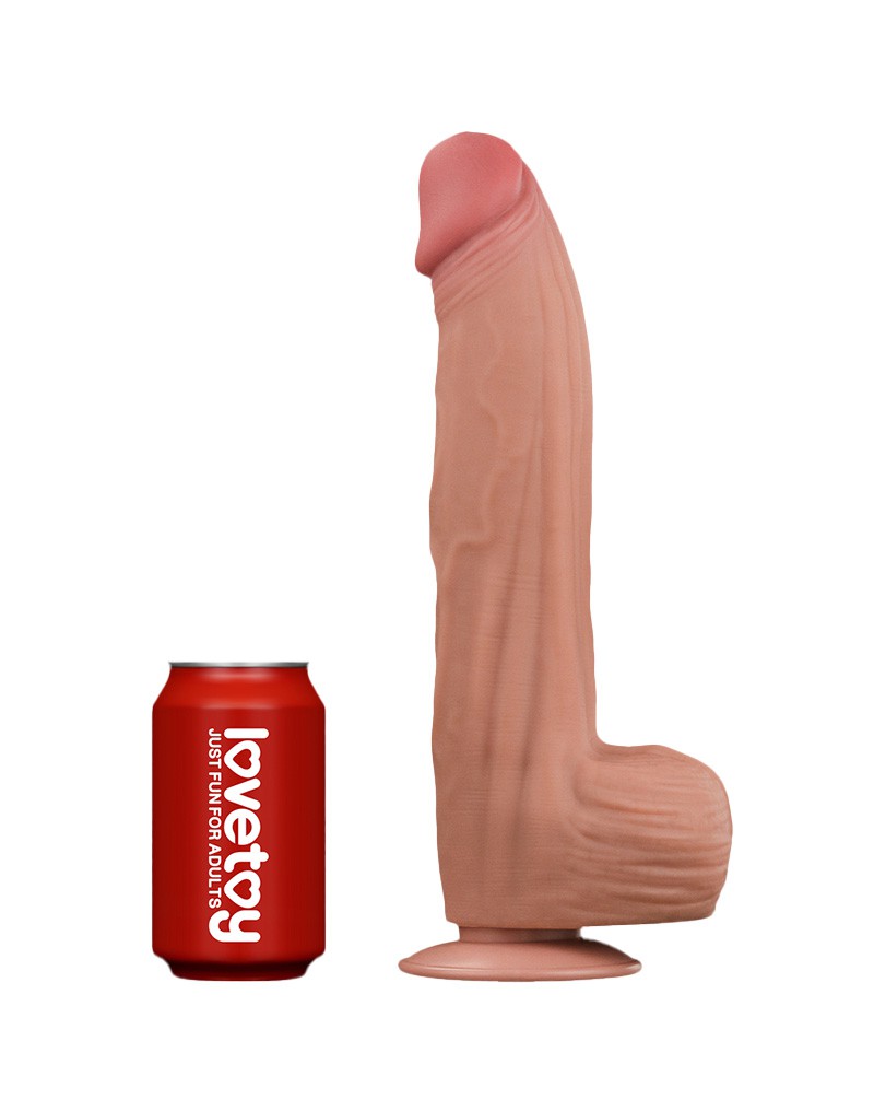15: LoveToy - Sliding Skin Dildo 31 cm - Nude