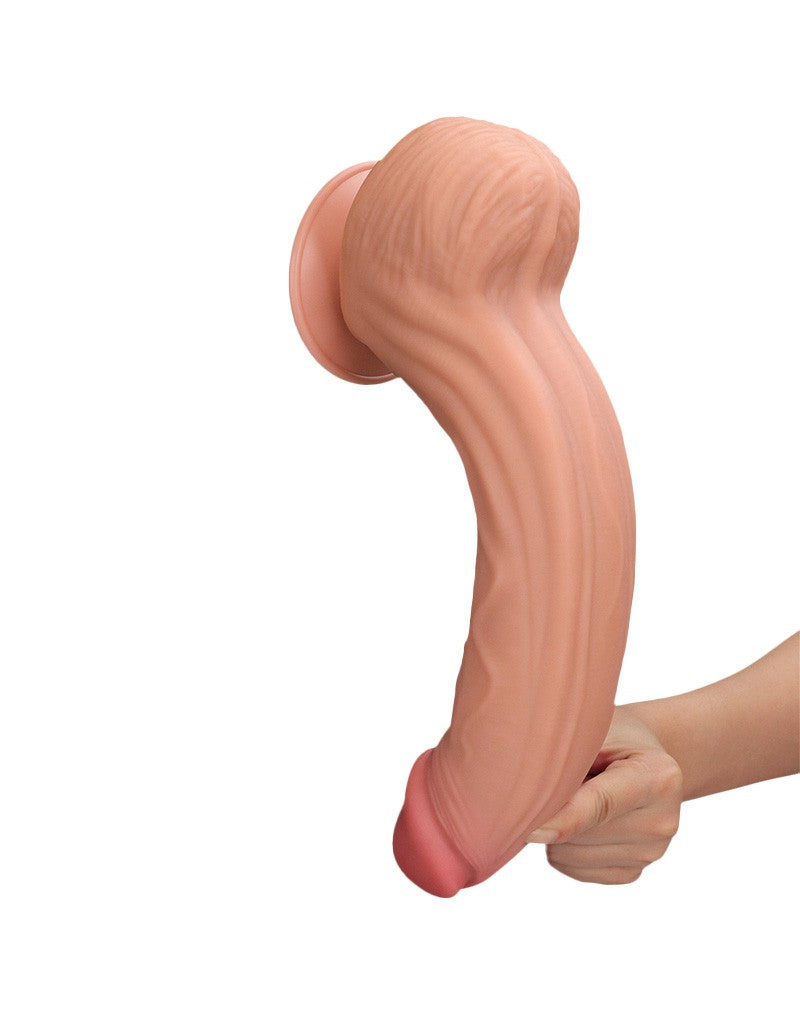 14: LoveToy - Sliding Skin Dildo 31 cm - Nude