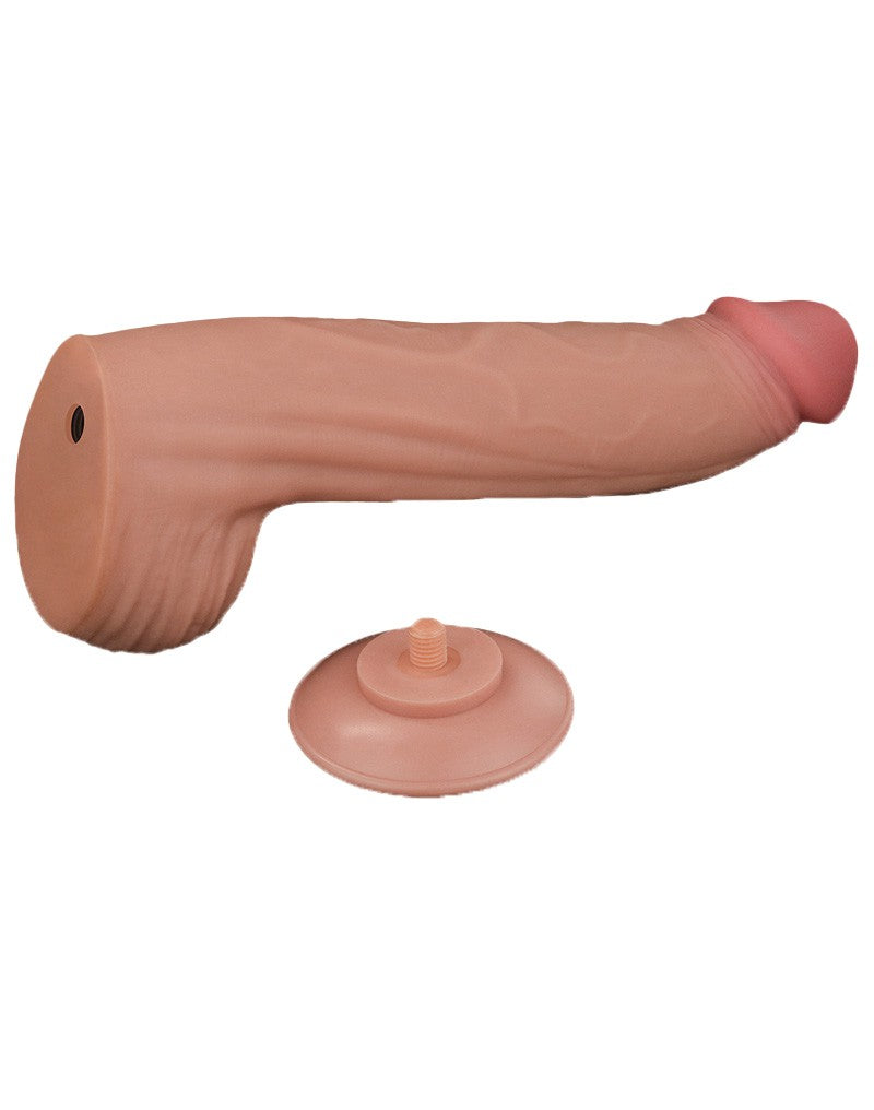 7: LoveToy - Sliding Skin Dildo 31 cm - Nude
