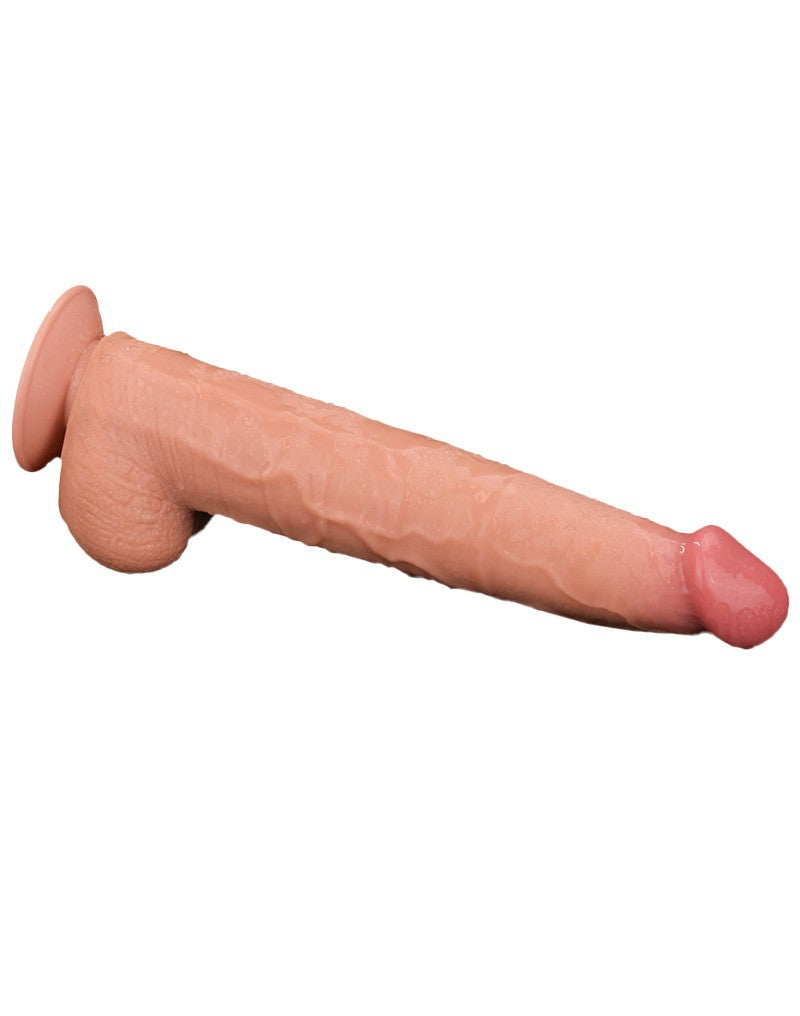 11: LoveToy - Sliding Skin Dildo 34 cm - Nude