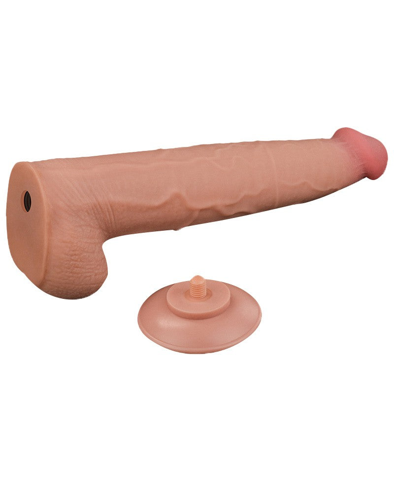 7: LoveToy - Sliding Skin Dildo 34 cm - Nude
