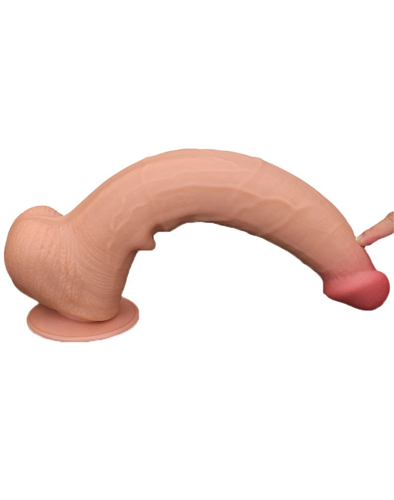 10: LoveToy - Sliding Skin Dildo 34 cm - Nude