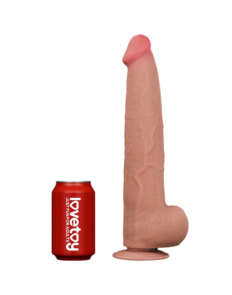 15: LoveToy - Sliding Skin Dildo 34 cm - Nude