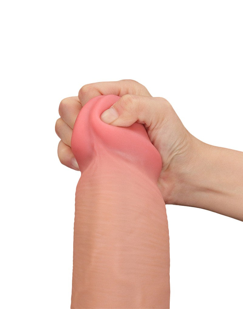10: LoveToy - Sliding Skin Dildo 36 cm - Nude