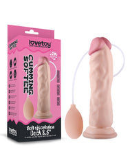 LoveToy - Soft Ejaculation Cock 21 cm - Spritzdildo - Nude