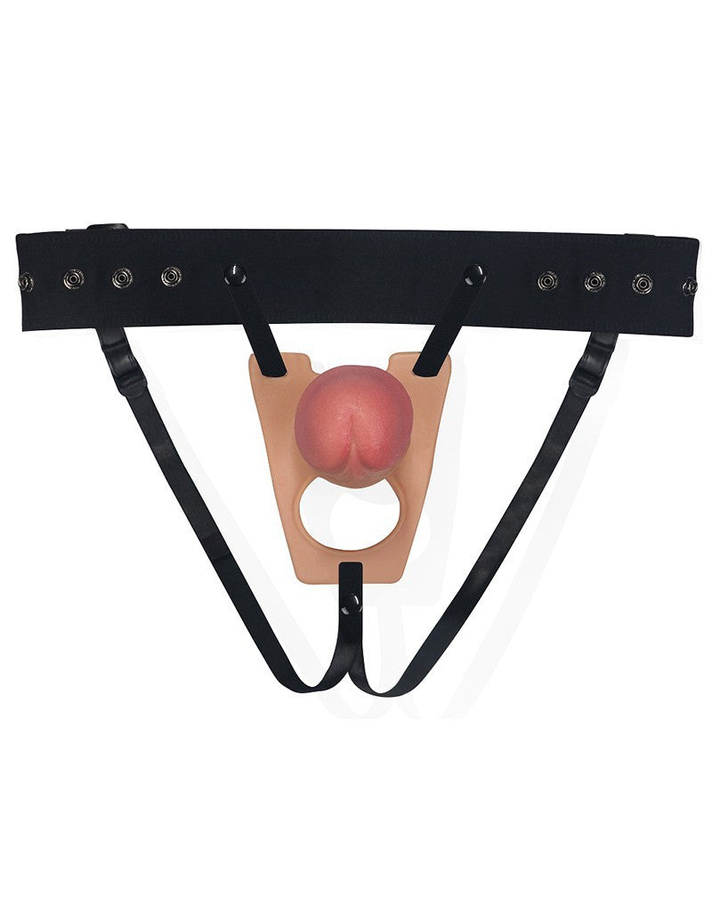 LoveToy - Strap-On Harness mit Dildo 22 cm - Nude